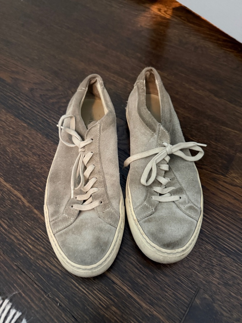 Common Projects Suede Sneakers in Taupe